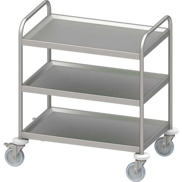 Chariot de service "PRO" en acier inoxydable Stalgast avec trois étagères 900x600x950mm, soudé, VWN09624