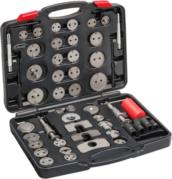 Jeu d'outils de réinitialisation du piston de frein VIGOR, nombre d'outils : 50, V3760N