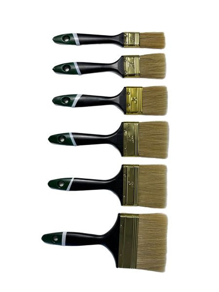 VaGo-Tools pinceau set de 18 pinceaux plats 25/38/50/63/75/100 mm 3 pièces chacun, 191-010/015/020/025/030/040 chacun 3_kv