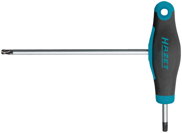 Tournevis Hazet, avec poignée en T, profil Inside TORX®, T10, lame hexagonale, avec pointe sphérique, 829KKT-T10