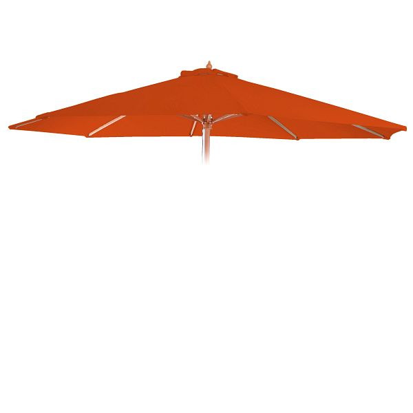 Housse de rechange Mendler pour parasol Florida, housse de rechange pour housse de parasol, Ø 3m polyester 6 lattes, terre cuite, 97725