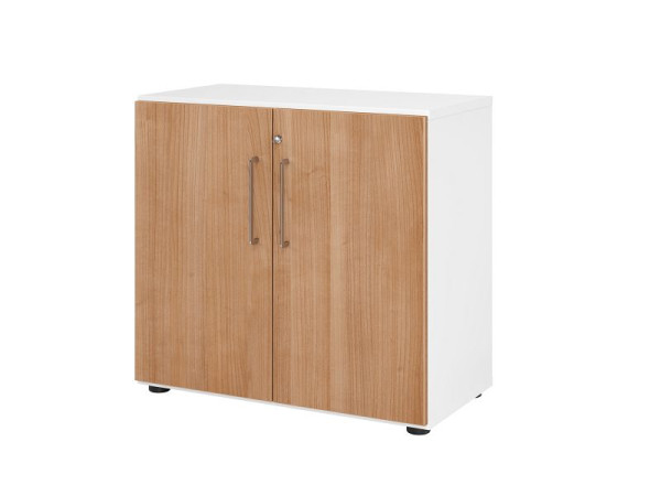 Armoire Hammerbacher 2OH 928T2 blanc/noyer, V928T2/W/N/BS