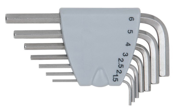 KS Tools jeu de clés à six pans creux en acier inoxydable, 7 pièces, 964.0315