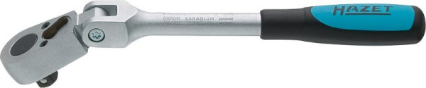 Cliquet réversible Hazet, avec articulation, carré plein 10 mm (3/8 pouce), norme : DIN 3122, ISO 3315, poli, longueur : 218 mm, 8816GK