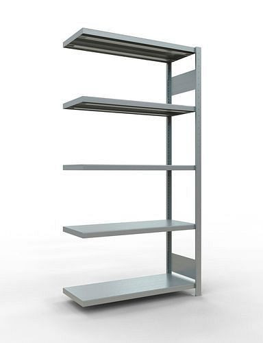 Rayonnage Schulte, panneau supplémentaire, 5 niveaux de rangement, charge du compartiment 250 kg, 1006 x 436 x 2000 mm, 278812