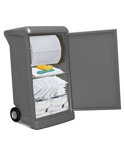 Kit de recharge DENIOS DENSORB pour kit d'urgence dans le chariot