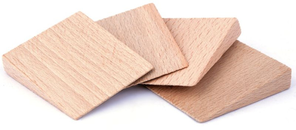 Dimensions des cales en pin : 30 x 34 x 0/7 mm, UE : 4 pièces, 80-303470