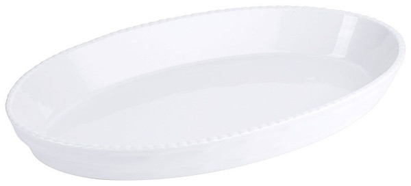 Plat à pâtisserie Contacto en porcelaine blanche, 38,0 x 24,0 x H5,0 cm, 2755/380
