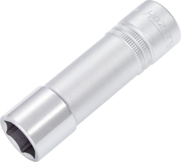 Douille Hazet, hexagonale, carré creux 12,5 mm (1/2"), 17 mm, long type moleté, 900LG-17