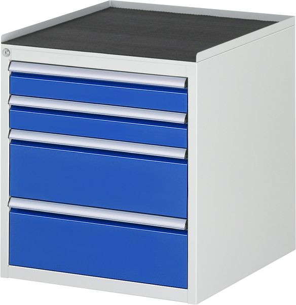 Armoire à tiroirs RAU série 7000, L580xP650xH645mm, tiroirs : 2xH90, 2xH180mm, support métallique, 03-L3.1A-MT.11
