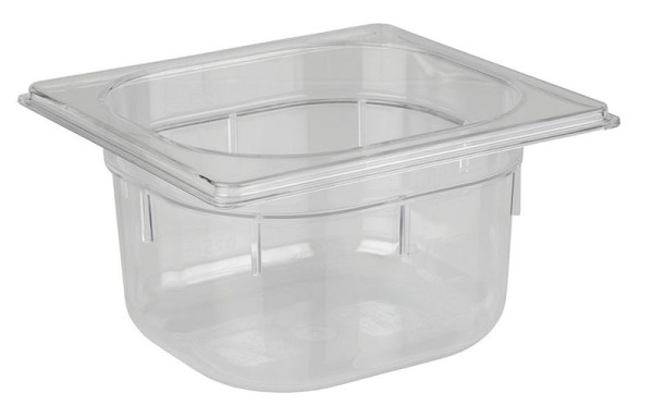 Bac APS GN 1/6, 17,6 x 16,2 cm, profondeur : 100 mm, polycarbonate, 1,5 litre, 82038