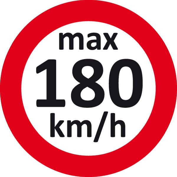 Autocollant de vitesse Eichner, 180 km/h, UE : 100 pièces, 9240-00003