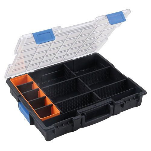 Bedrunka+Hirth Flex-Box en plastique avec 12 compartiments, dimensions en mm (LxPxH) : 440 x 355 x 76, 04.KK454270