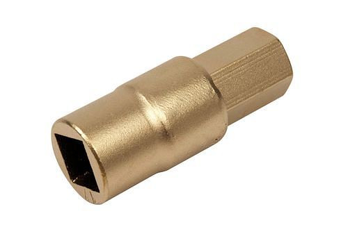 Embout de tournevis Krause, avec tige 6 pans 1/2" x 10 mm, bronze spécial, anti-étincelles, pour zones Ex, 264969