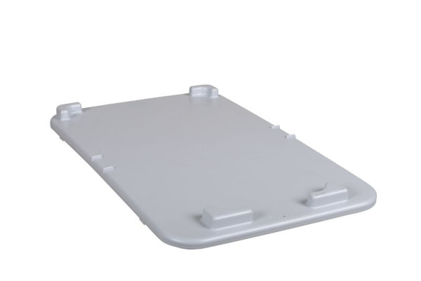 Couvercle Plastipol-Scheu K 400/0 D GRIS, PP 590 mm x 380 mm, 2040D016
