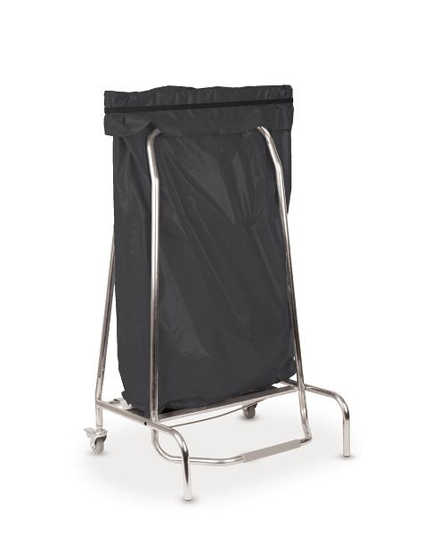 Support sac poubelle Casselin (mobile) en inox 110L, CPSPP