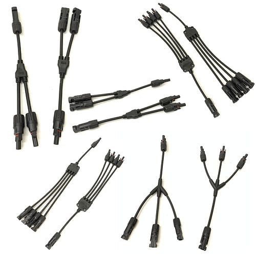 Adaptateur solaire Environ distributeur Y compatible MC4, adaptateur 3 voies, pack : 1 paire, ENMC4Y3