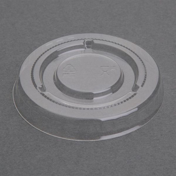 Fiesta Clear Recyclable PET Bagasse Gobelets Couvercles (Lot de 1000) FP426