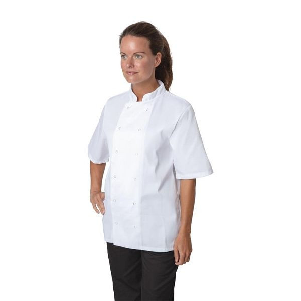 Whites Boston chef veste manches courtes blanc L, B250-L
