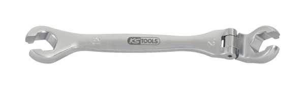 KS Tools CHROMEplus Clé à anneau double ouverte avec joint, 12 mm, 518.0382
