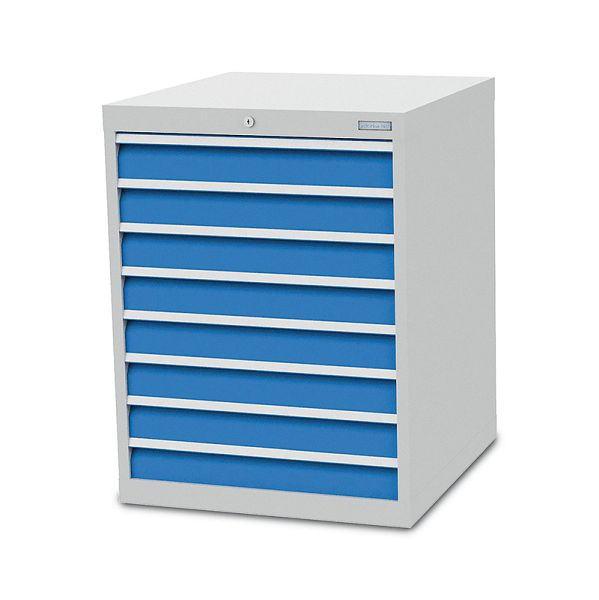 Armoire à tiroirs Bedrunka+Hirth, profondeur 736 mm, R 24-24, 8 x tiroirs, dimensions en mm (LxPxH) : 705 x 736 x 919, 790/0800V10A