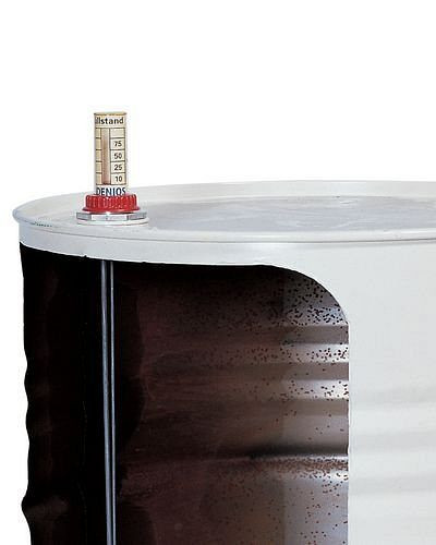 Indicateur de niveau DENIOS FH avec échelle de volume, pour fûts de 200 litres, 129-362