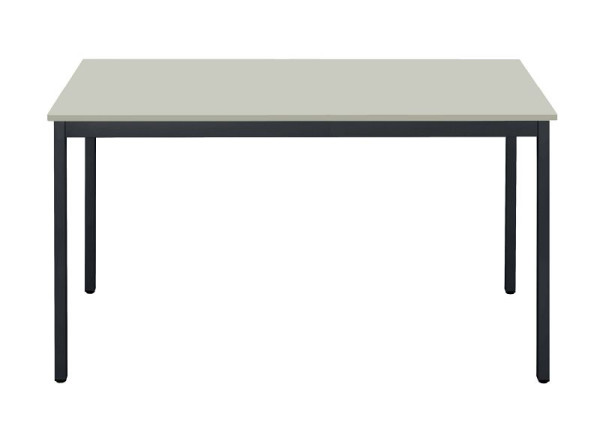 Table polyvalente Bisley MULTI Desking, rectangulaire 19 mm, décor G gris, structure gris anthracite, H 740 x L 1400 x P 700 mm, MT1407G334