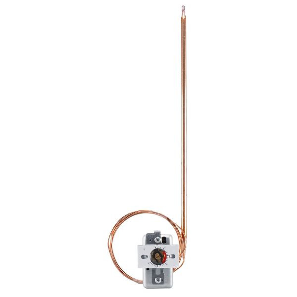 Contrôleur de température JUMO avec contact inverseur, 0 à 50 °C, capillaire 1000 mm, différence de commutation de température : 1,25 °C, 60000214