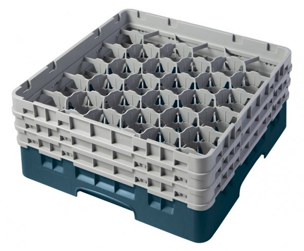 Panier de lavage Cambro 30 compartiments Camrack® 17,4 cm turquoise, lot de 3, 30S638414