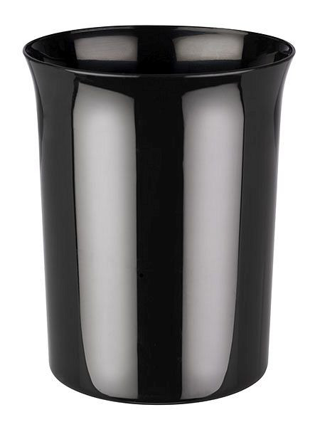 Poubelle de table APS, Ø 11 cm, hauteur : 14 cm, 0,9 litre, polypropylène, noir, 02039