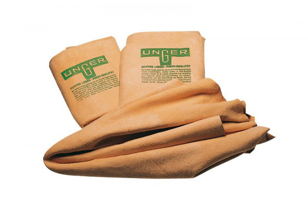 Peau de chamois professionnelle UNGER, environ 54 x 77 cm, UE : 5 pièces, FS450