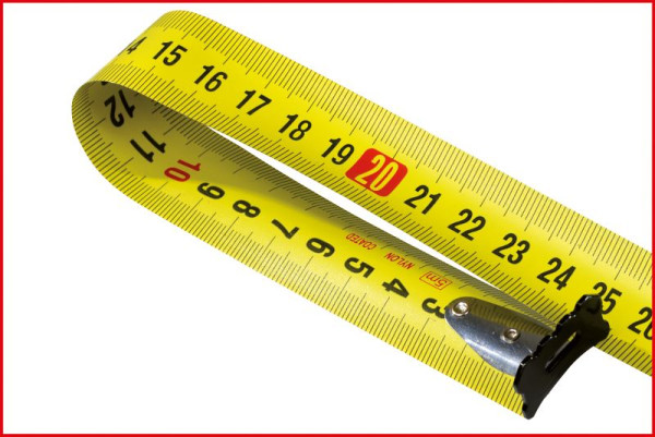 Mètre ruban KS Tools avec serrure, noir-gris, 8m, 300.0134