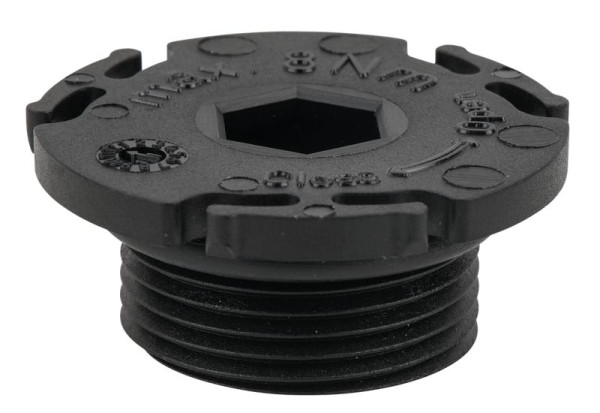 KS Tools Vis de vidange d'huile, six pans creux 10 mm, M24x1,5x12 mm, lot de 1, 430.0231