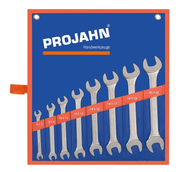 Jeu de clés plates doubles Projahn 8 pièces en coffret, 4405
