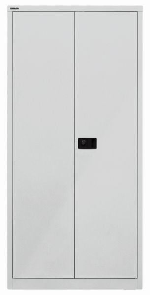 Armoire universelle à portes battantes Bisley, 4 étagères, 5 OH, gris clair, E782A0445645