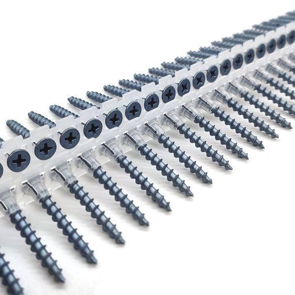 adunox Magazinschrauben Langband - BLUEfast500, Schnellbauschrauben Grobgewinde, PH2, 3,9 x 30 mm, VE: 1000 Stück, 1102110-3930