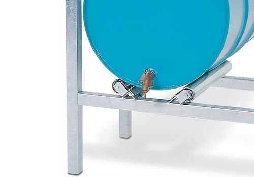 Support à rouleaux DENIOS pour stockage horizontal de fûts, 114-542