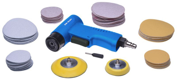 Ponceuse excentrique à air comprimé en acier SW, 63 pièces, S3293