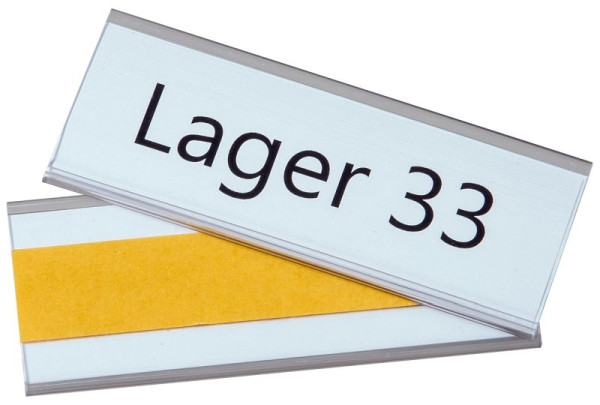 Porte-étiquette Eichner, autocollant, dimensions : 38 x 100 mm, UE : 100 pièces, 9218-03022