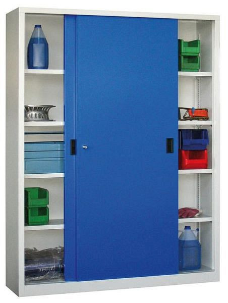 PAVOY Armoire à portes coulissantes avec portes en métal massif, hauteur 1950 mm, 30302-150-600