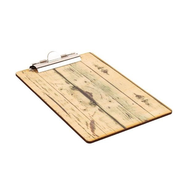 Presse-papiers menu OLYMPIA aspect bois A5, GM301