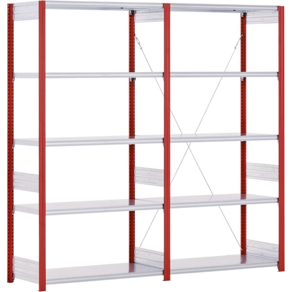 Rayonnages BITO type : EL champ complémentaire 40mm jeu de sol /100kg 1999x996x324 5FB RAL3000, C1236-0021