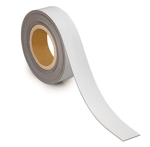 Ruban de marquage magnétique MAUL, 10 mx 40 mm x 1 mm, blanc, 307936
