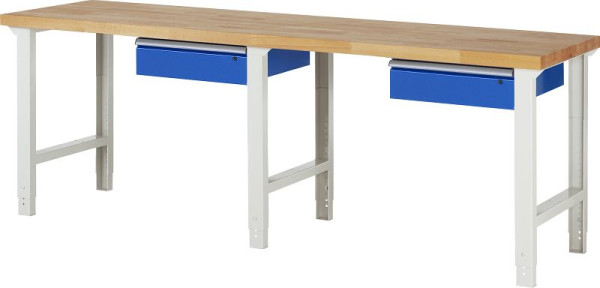 Etabli RAU série 7000 - modèle 7001A1, L2500 x P700 x H790-1140 mm, 03-7001A1-257B4H.11