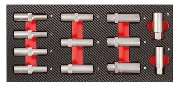 Insert de douille Projahn 12 pièces 1/2 "écrous profonds, 5999-431