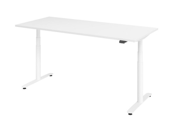 Hammerbacher bureau assis-debout électrique 180x80cm blanc/blanc, VXDLR19/W/W