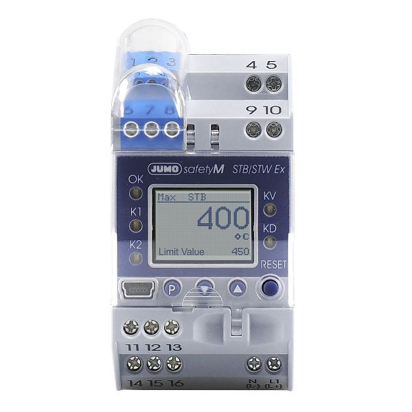 JUMO STB / STW (ATEX, IECEx) Limiteur de température de sécurité, moniteur, AC 110 à 240 V, 00572503
