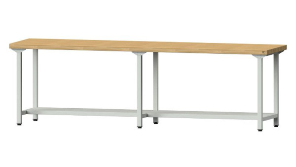 Bancs de travail ANKE table de travail, modèle 91, 2800 x 700 x 850 mm, RAL 7035, BMP 50 mm, 400.450