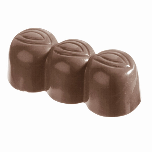 Moule à chocolat Schneider pour 3 pralines aux noix, 47x19x17, 275x135 mm, 421191