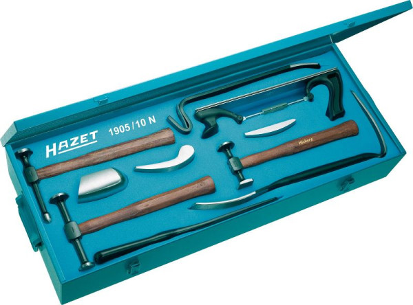 Jeu d'outils de débosselage HAZET, nombre d'outils : 10, 1905/10N